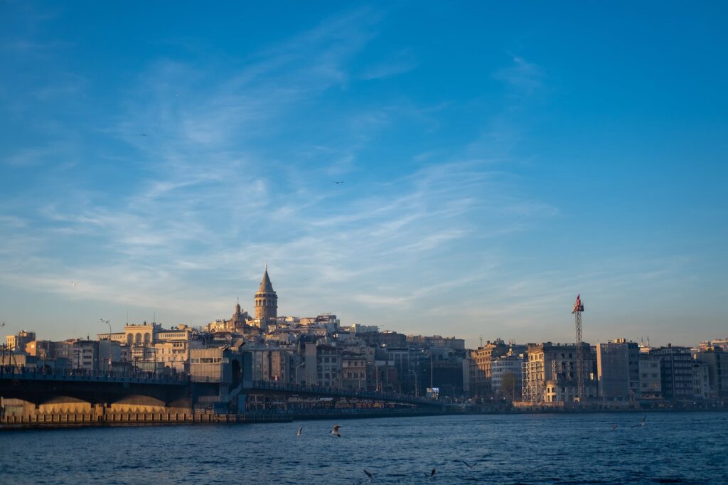 blue sky over istanbul